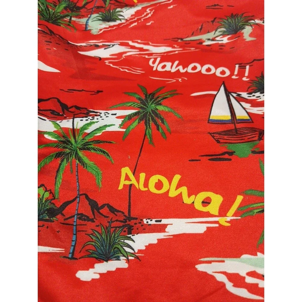 Dog Shirt Size M Red Boat Aloha